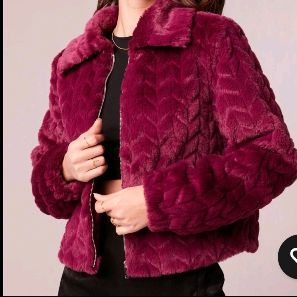 Band of the Free Faux Fur jacket S